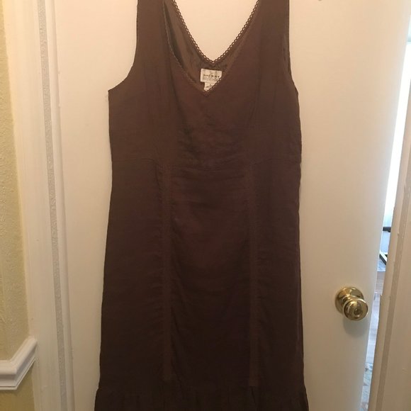 Linen Tank Dress - Picture 1 of 4